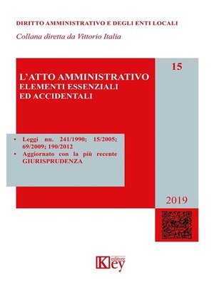 cover image of L'atto amministrativo